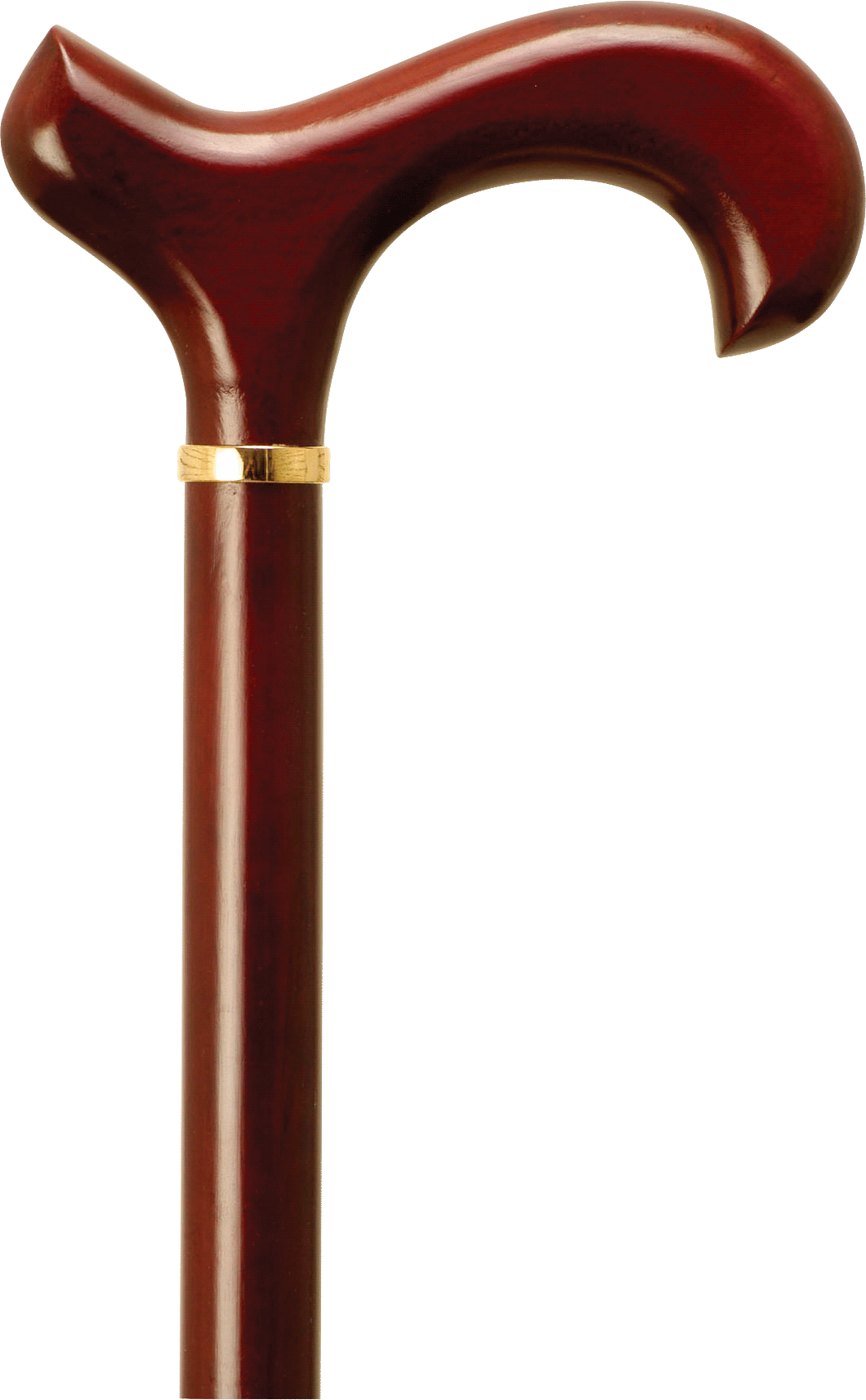 "Men's Derby Handle Cane, Rosewood Stain, 36"" - 37"""