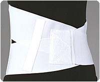 White, Md (30"-36") Unisex Crisscross Back Support