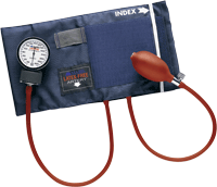 Adult PRECISION Aneroid Sphygmomanometers with Blue Nylon Cuff