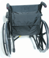 Navy Poly/Cotton Wheelchair Back Pack withVelcro