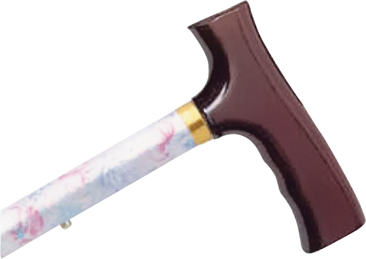 Travel Folding Cane, Flower Garden