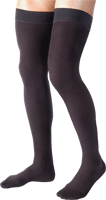 Jobst For Men Thigh, Medium, Black, 20-30 mm Hg