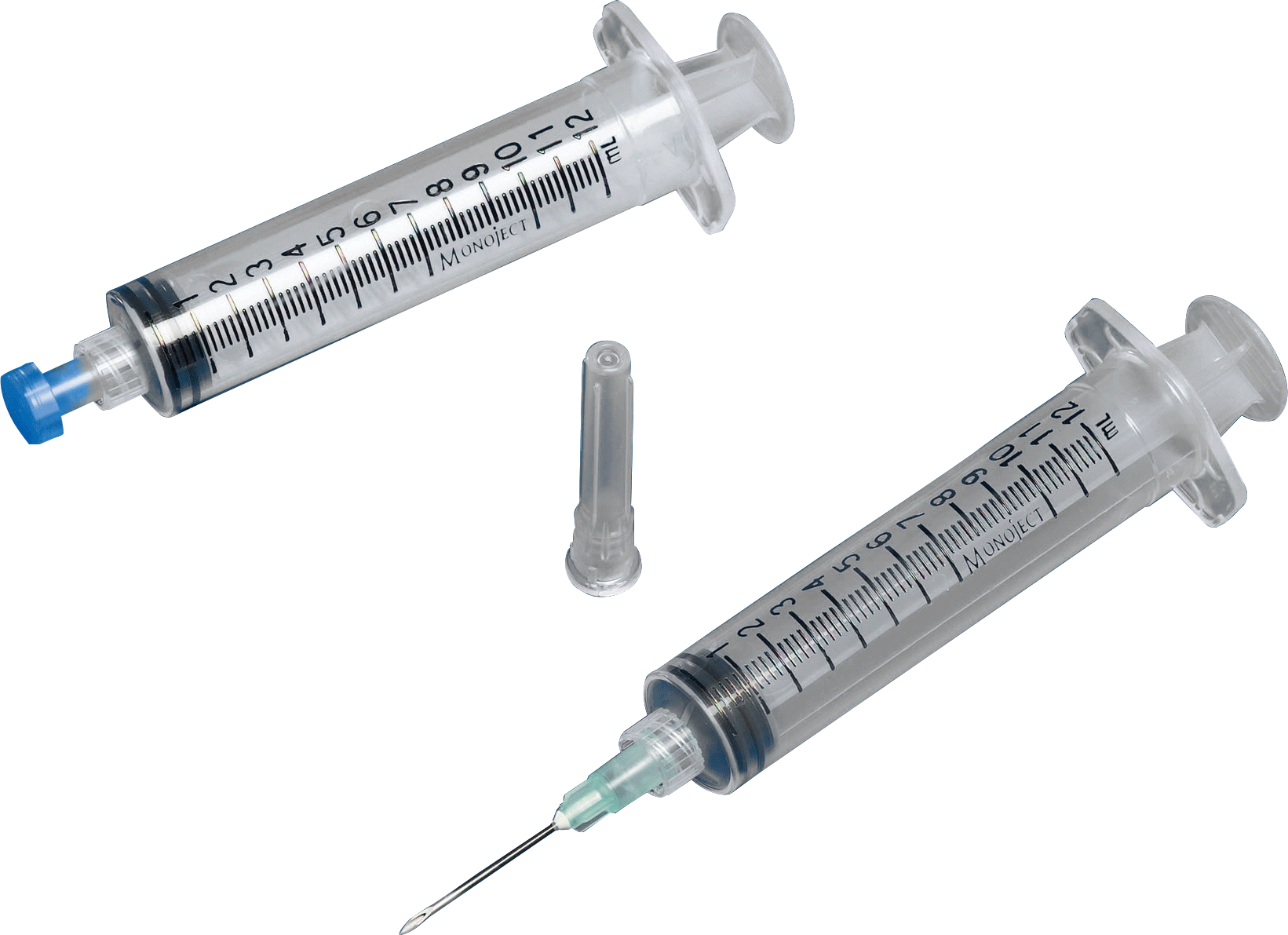 Monoject SoftPack Syringe with Hypodermic Needle 21G x 1", 12 mL (80 count)