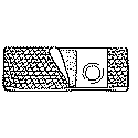 "Nu-Support Flat Panel Belt Prolapse Strap 2-3/4"" Opening 6"" Wide 41"" - 46"" Waist X-Large"