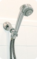 Deluxe Hand-Held Shower Massager Chrome Color