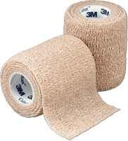 "Coban Sterile Self-Adherent Wrap 3"" x 5 yds., Tan"