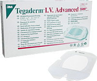 "Tegaderm I.V. Transparent Adhesive Advanced Securement Dressing 4"" x 4-3/4"""