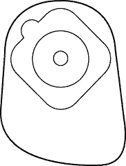 Contour I Opaque Closed Pouch 1-1/4"
