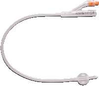 Silkomed 2-Way 100% Silicone Foley Catheter 18 Fr 5 cc