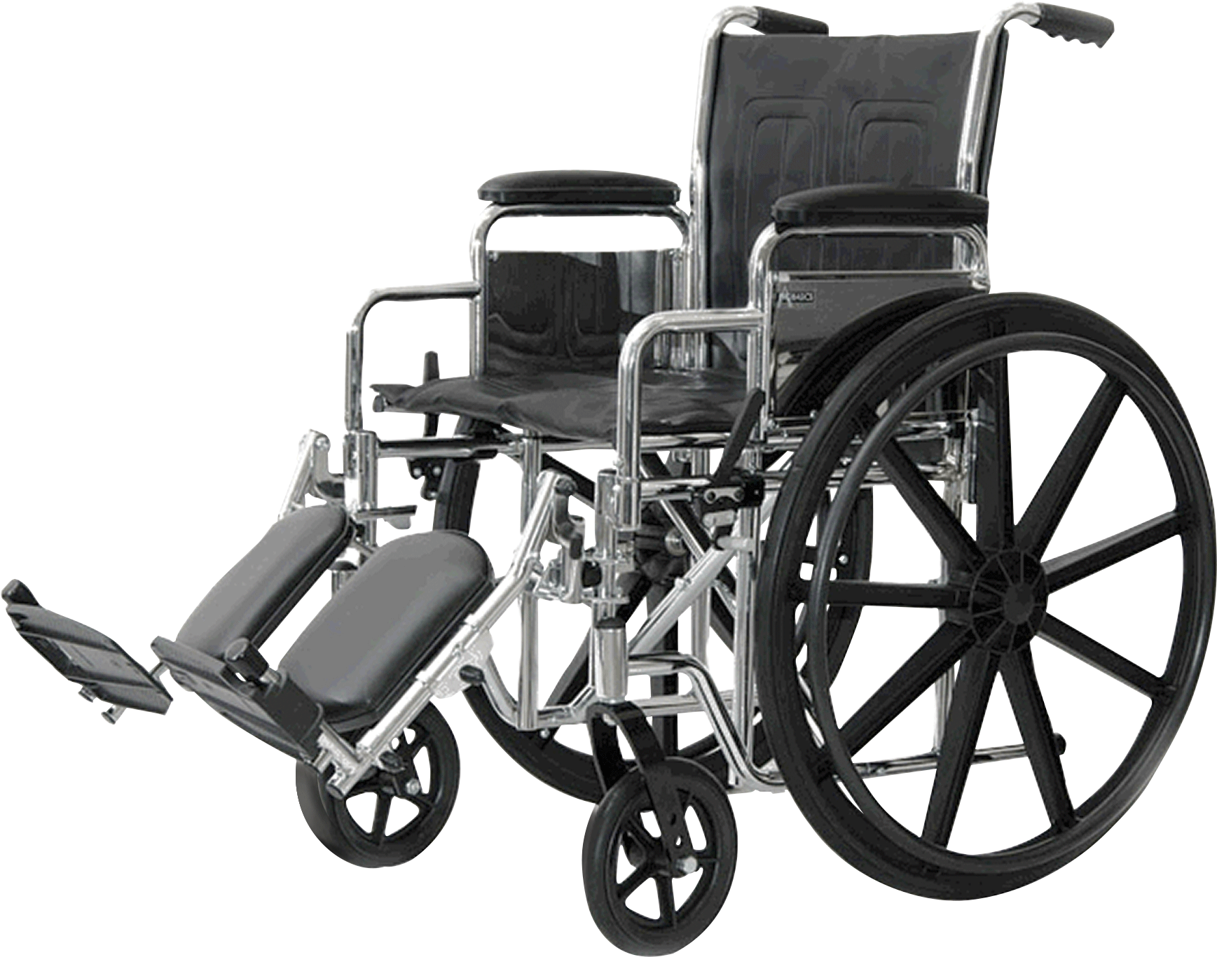 Standard DX Wheelchair with 18" Fixed Arm and Swingaway Footrest