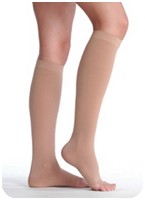 Soft, Knee High, Open Toe, 20-30, Sz 1, Reg, Blk
