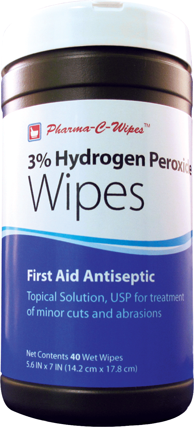 Pharma-C-Wipes 3% Hydrogen Peroxide First Aid Wipe