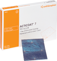 "ACTICOAT Seven Day Antimicrobial Barrier Dressing 2"" x 2"""