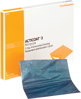 "ACTICOAT Antimicrobial Barrier Burn Dressing with Nanocrystalline Silver 4"" x 8"""