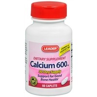 Leader Calcium 600 Dietary Supplement, 600mg