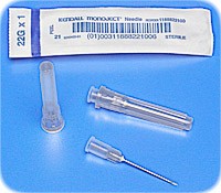 Monoject Rigid Pack Hypodermic Needle with Polypropylene Hub 22G x 1-1/2" (100 count)