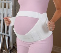 White, Sm/Md Maternity Ls Support w/o Insert