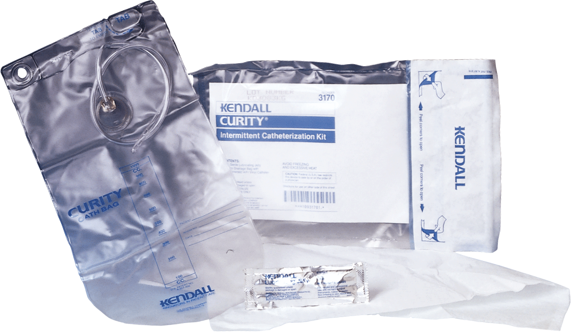 "CURITY Closed Intermittent Catheter Tray 14 Fr 16"""