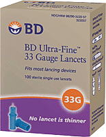 Ultra-Fine Lancet 33G (100 count)