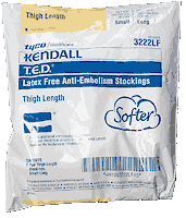 T.E.D. Thigh Length Anti-Embolism Stockings Small, Long, Latex Free