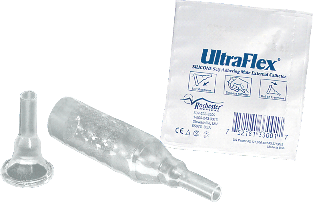 UltraFlex Self-Adhering Male External Catheter, Small 25 mm