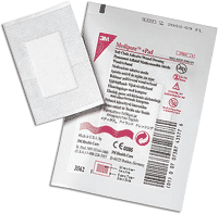 "Soft Cloth Adhesive Wound Dressing 3-1/2"" x 4"""