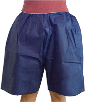 Disposable Uni-Size Shorts, Dark Blue