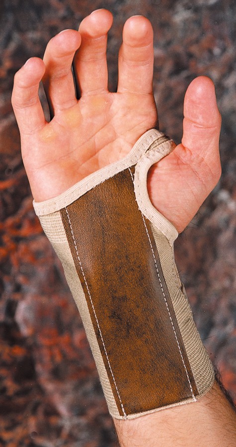 Beige, Rt, Lg (3 1/2"-4") Elastic Wrist Brace,Stay