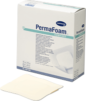 "PermaFoam Comfort Adhesive Standard Island Foam Dressing 4-1/2"" x 4-1/2"""