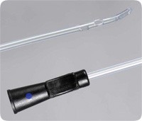 "Clean-Cath Coude Olive Tip PVC Intermittent Catheter with Funnel 18 Fr 16"""