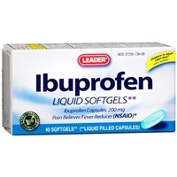 Leader Ibuprofen Liquid Softgels 200 mg (40 Count)