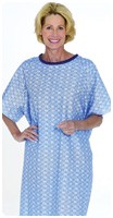 Snapwrap Patient Gown, Blue Marble, One Size