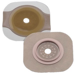 "New Image 2-Piece Cut-to-Fit Flat FlexWear (Standard Wear) Skin Barrier 3-1/2"" Opening, 4"" Flange