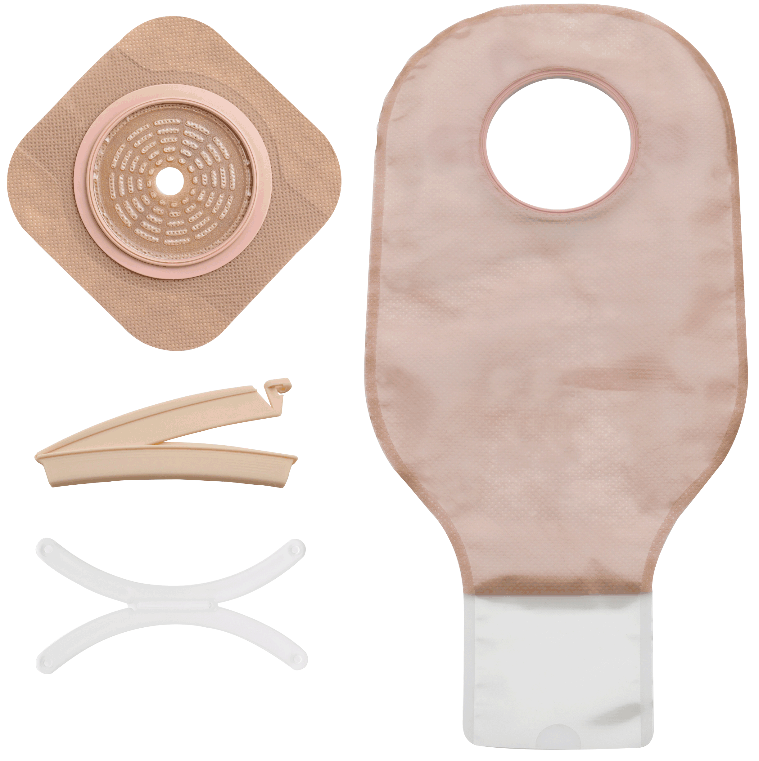 "New Image Two-piece Drainable Colostomy/Ileostomy Kit 3-1/2"""