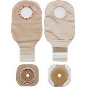 "New Image Two-piece Colostomy/Ileostomy Drainable Single-use Kit 1-1/4"", Lock N Roll"