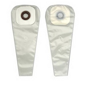 "1-Piece Drainable Pouch with Precut 2-1/2"" Barrier Opening, Pouch Size 3"" with Karaya"