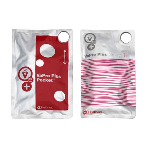 VaPro Plus Pocket Hydrophilic Intermittent Catheter, 8 Fr, 16"