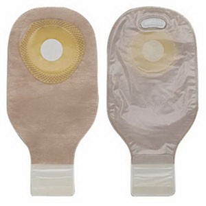 "Premier 1-Piece Drainable Pouch Precut 1-3/16"", Lock N Roll, Transparent"