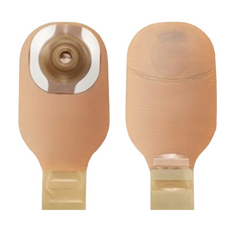 "Premier CeraPlus 1-Piece Convex Drainable Pouch Pre-Sized 7/8"" With Filter, Lock-N-Roll, Beige"
