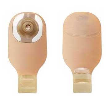 "Premier CeraPlus 1-Piece Convex Drainable Pouch Pre-Sized 1"" With Filter, Lock-N-Roll, Beige"