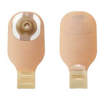"Premier CeraPlus 1-Piece Convex Drainable Pouch Pre-Sized 1-1/8"" With Filter, Lock-N-Roll, Beige"