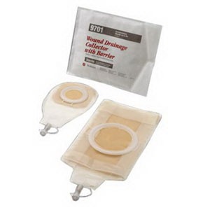 Wound Drainage Collector with Barrier, Small, Translucent