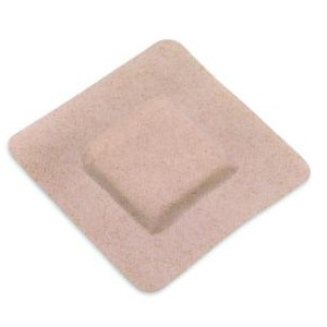 Hydrofera Blue Foam Island Dressing with Border 4" x 4-3/4"