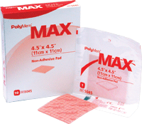 "Polymem Max  8"" x 8"" Non-Adhesive PolyMeric Membrane Dressing"