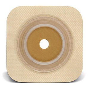 "Sur-fit Natura Stomahesive Cut-to-fit Flexible Wafer 5"" x 5"" Flange 2-3/4"" Tan"