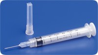 Monoject Rigid Pack Syringe with Hypodermic Needle 25G x 5/8", 3 mL (100 count)