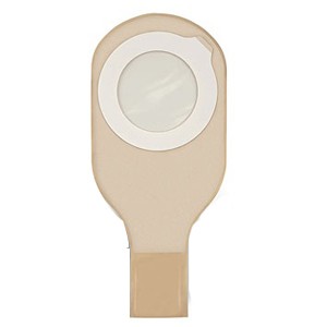 "Esteem synergy 2-Piece Straight Drainable Pouch 3-1/2"" Extra Large Stoma Opening, Opaque"