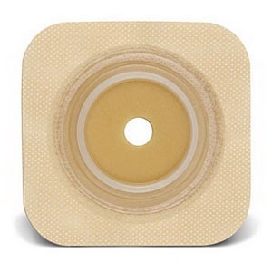 "Sur-Fit Natura Durahesive Cut-to-Fit Skin Barrier 4"" x 4"" without Tape, 1-1/4"" Flange"