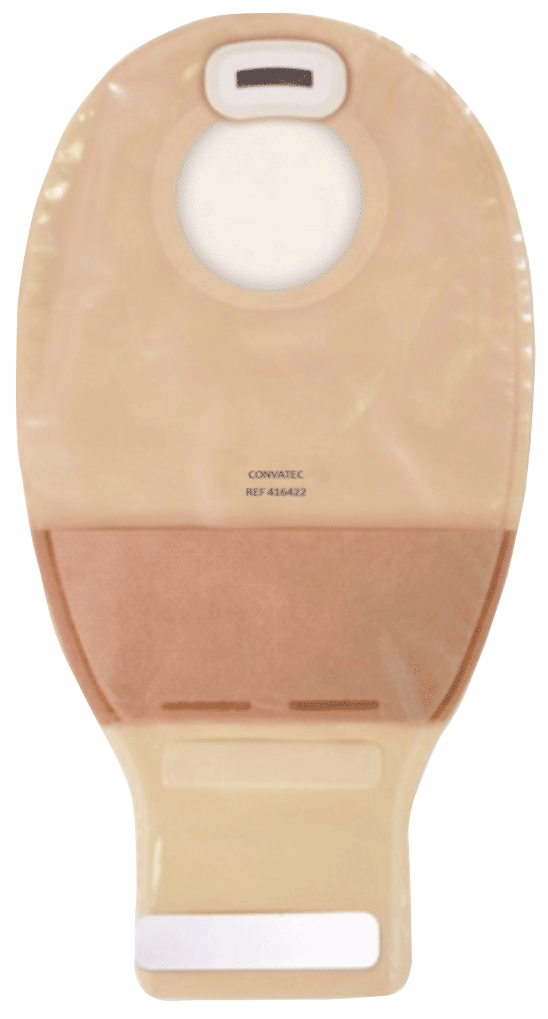 "Natura + Drainable Pouch with InvisiClose and Filter, Transparent, Standard 45mm, 1-3/4"""