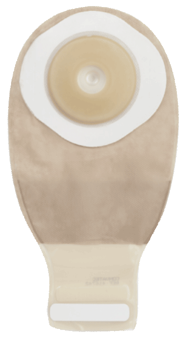 "Esteem + Convex One-Piece Drainable Pre-Cut Pouch w/""visiClose, Durahesive, 12"" panel Opaque, 1""